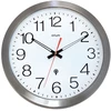Image de ORIUM Horloge murale étanche radio-contrôlée, Ø 35,5 cm - Inox