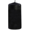 Image de Bougie Cylindrique Noire 4 x 6 cm   Décoration Halloween