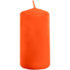 Image de Bougie Cylindrique Orange 4 x 6 cm   Décoration Halloween