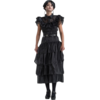 Image de Robe de Bal Noire Mercredi Addams 2 Pièces M   Déguisement Femme
