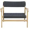 Image de Fauteuil de jardin Wilsa Garden Manille Noir 69x85x69 cm 800050