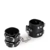 Image de Menottes poignets cuir noir BDSM