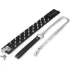 Image de Collier BDSM cuir et pointes