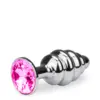 Image de Bijou anal rosebud torsadé S - 8 coloris