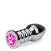 Image de Bijou anal rosebud annelé XL - 8 coloris