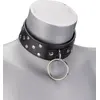 Image de Collier BDSM rivets et anneaux avec laisse