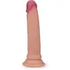 Image de Gode godemichet réaliste ventouse silicone liquide double couche