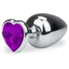 Image de Bijou anal rosebud coeur L - 7 Coloris
