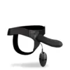 Image de Gode ceinture creux en silicone vibrant large