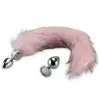 Image de Plug anal 2 rosebud queue de renard