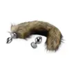 Image de Plug anal 2 rosebud queue de renard