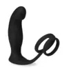 Image de Vibromasseur anal Stimulateur de prostate vibrant et double anneau Wandering - Noir