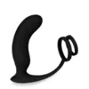 Image de Vibromasseur anal Stimulateur de prostate vibrant et anneaux Lanco - Noir