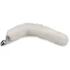 Image de Plug queue de chien fourrure vegan blanche