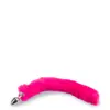 Image de Plug queue de renard fourrure vegan fuschia