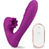 Image de Stimulateur clitoris percuteur et vibro télécommandé Lila