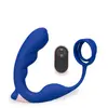 Image de Vibromasseur anal Stimulateur de prostate et double anneau Fury - Bleu foncé