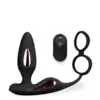 Image de Plug anal vibrant avec double anneau Domino