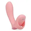 Image de Vibromasseur ergonomique 9 modes Honor - doigt vibrant - Rose