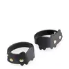 Image de Bracelets de poignets BDSM en similicuir chat