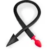 Image de Plug queue de diable silicone et similicuir