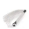 Image de Martinet chaînes en métal et manche à strass