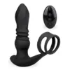 Image de Plug anal vibrant et va-et-vient avec double anneau Toronto