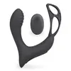Image de Vibromasseur anal Stimulateur de prostate vibrant avec double anneau Pro P - Noir