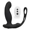 Image de Vibromasseur anal Stimulateur de prostate toutes options avec anneaux Hubert - Noir