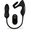 Image de Plug anal vibrant va-et-vient avec anneau et masseur de zone intime masculine Wind
