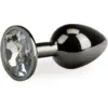 Image de Bijou anal rosebud gun metal taille S 50g