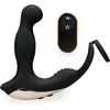 Image de Vibromasseur anal Stimulateur prostatique flapping et vibrant avec anneau Deep Orbit - Noir