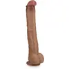 Image de Gode godemichet ventouse XXL 36,0cm Platinum