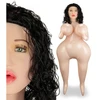 Image de Poupée gonflable curvy brune curly tête 3D Malia