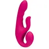 Image de Strap-on rabbit vibrant avec stimulateur de clitoris EchoTouch