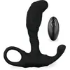Image de Vibromasseur anal Stimulateur de prostate télécommandé Genius - Noir