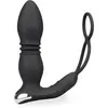 Image de Plug anal vibrant va-et-vient avec double anneau Paolo