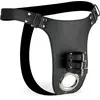 Image de String cage de chasteté en similicuir Hold It