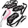 Image de Kit BDSM masque, menottes et martinet en silicone Obey Me
