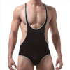 Image de Body Singlet Fin Noir-Blanc XL