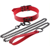 Image de Collier-Laisse PUNK Rouge