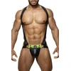 Image de Ensemble Harnais + Jockstrap TITANO Noir-Jaune S/M