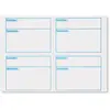 Image de MONDOFFICE Étiquettes expéditeur-destinataire adhésion permanente - Coins pointus - 105 x 140 mm   Blanc