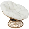 Image de Fauteuil Noli pied rotatif 360° avec coussin - Blanc