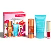 Image de Clarins - Coffret Routine Bonne Mine Autobronzant, Crème Hydratante Visage & Huile À Lèvres