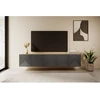 Image de Meuble TV suspendu 200 cm ALICE gris foncé BOBOCHIC