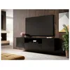 Image de Meuble TV suspendu 167 cm ALICE noir BOBOCHIC