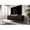 Image de Meuble TV 150 cm KASHA Pieds or noir BOBOCHIC