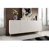 Image de Buffet 4 portes 200 cm KASHA Pieds or blanc BOBOCHIC