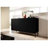 Image de Buffet 3 portes 150 cm KASHA Pieds noir noir BOBOCHIC